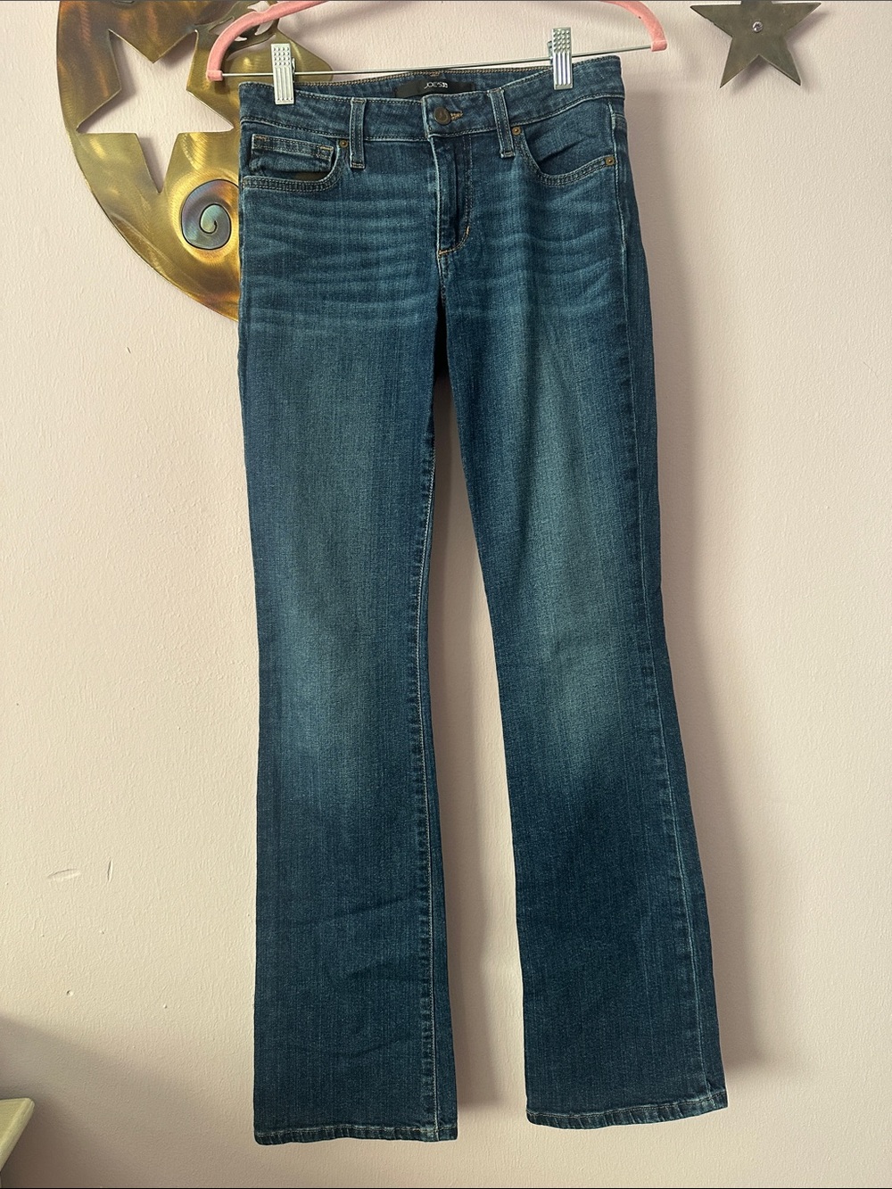 Joe's Jeans High Rise Dark Blue Denim Jeans - Picture 2 of 3